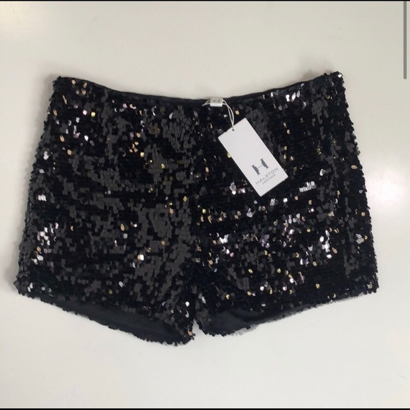 Nwot Halston Heritage Black Sequin Hot 